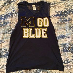 Set of 2 Pink University of Michigan tank tops